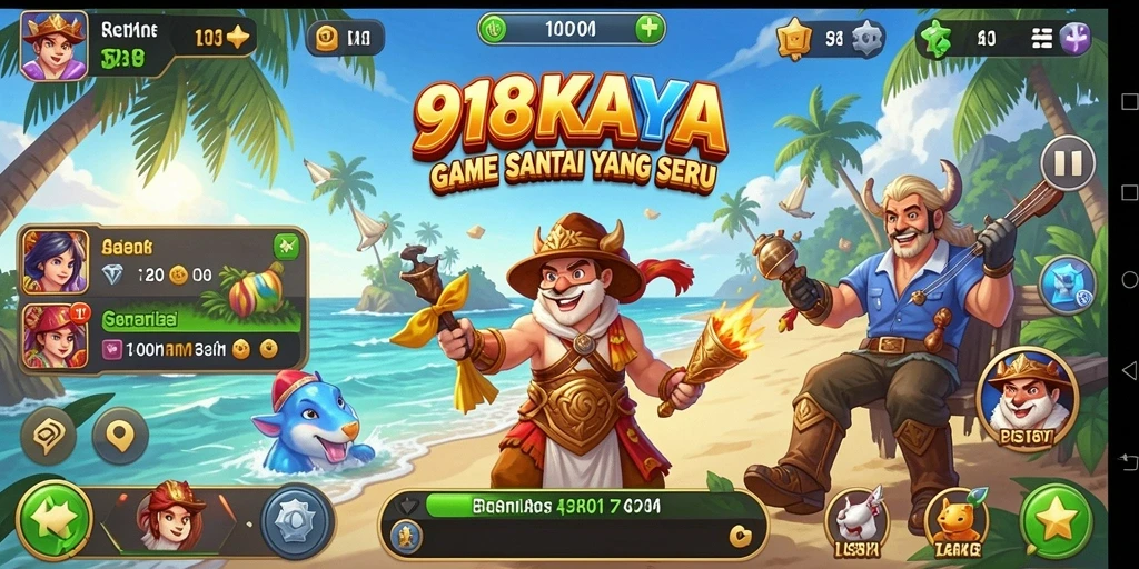 Tangkapan layar utama 918KAYA menampilkan gameplay santai dan seru.