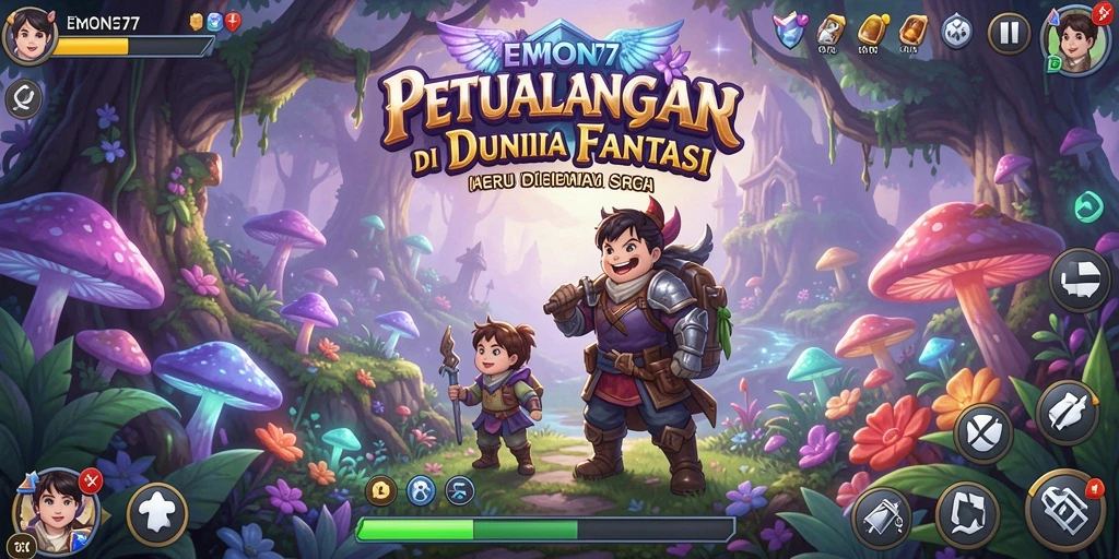 Screenshot gameplay petualangan seru di EMON77.