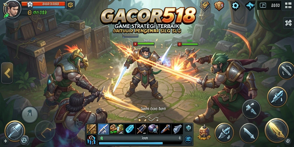 Tampilan gameplay menarik dari GACOR518 dengan strategi mendalam.