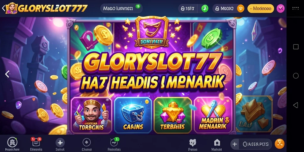 Screenshot gameplay GLORYSLOT777 menunjukkan keseruan bermain Slot.