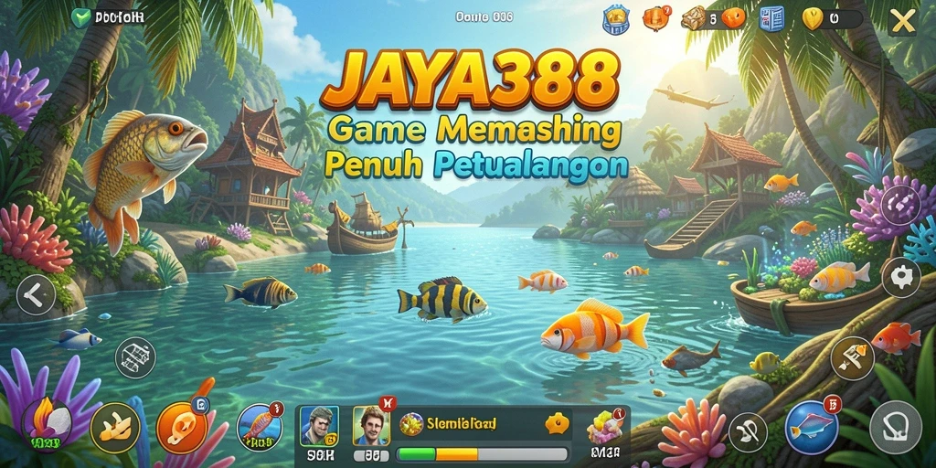Menampilkan gameplay JAYA388 yang penuh petualangan memancing.
