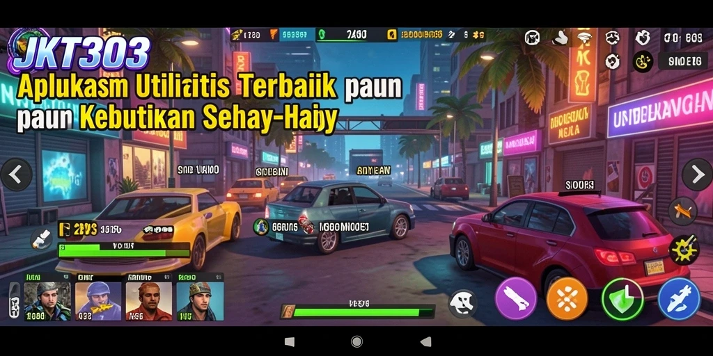Tampilan antarmuka JKT303 yang bersih dan intuitif
