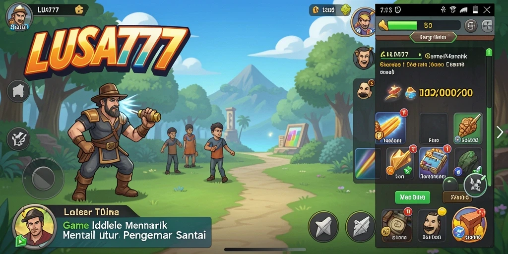 Tampilan gameplay LUSA777 yang menarik dan penuh warna.