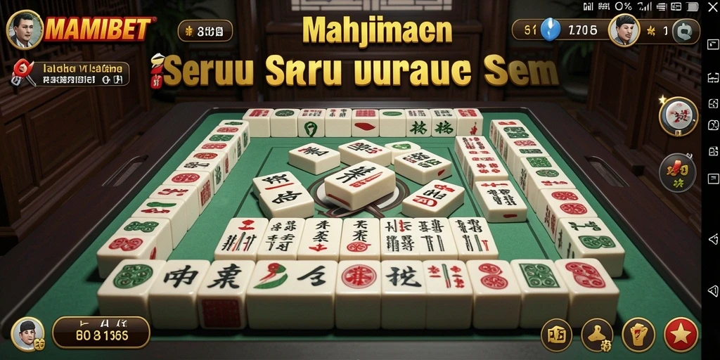 Tampilan seru gameplay MAMIBET dengan Mahjong.