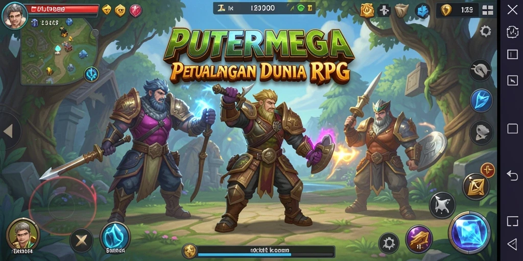 Tampilan gameplay <strong>PUTERMEGA</strong> yang mendebarkan dan penuh aksi.