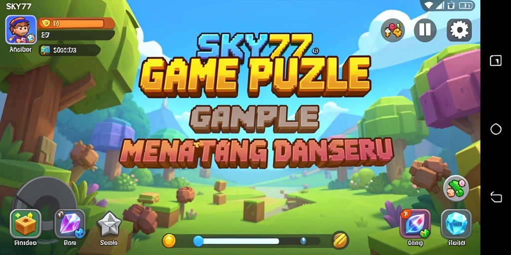 Tampilan gameplay SKY77 yang menarik dan penuh warna.