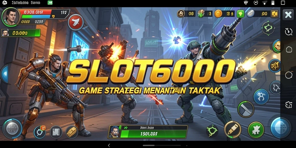 Tampilan gameplay SLOT6000 yang seru dan strategis.