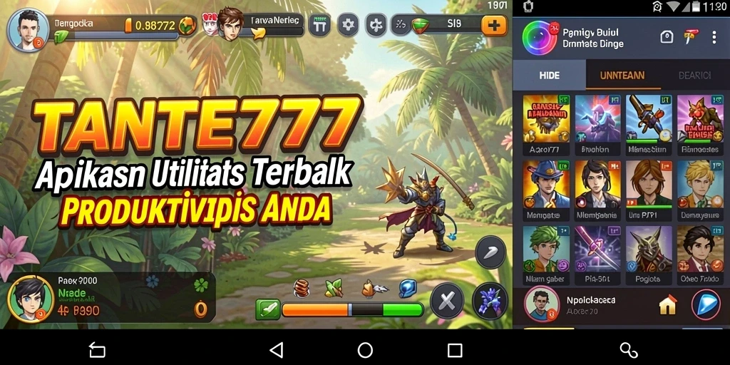 Tampilan utama TANTE777 dengan interface yang sederhana dan mudah digunakan.