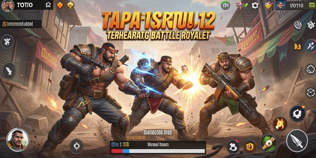 Tampilan action-packed dari gameplay TOTO12 di medan perang.