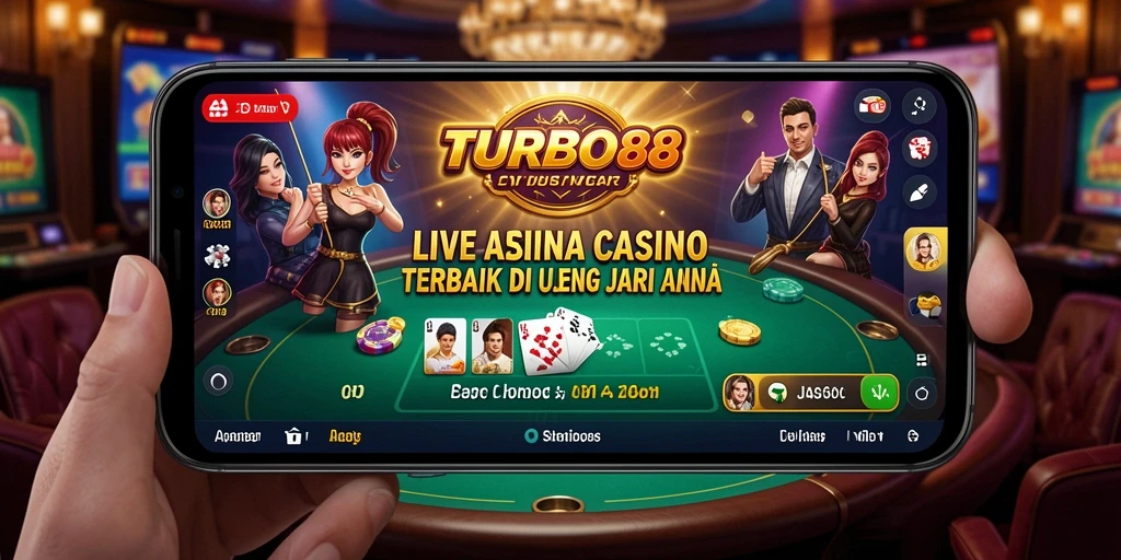 Tampilan menarik dari permainan Live Casino di TURBO88.