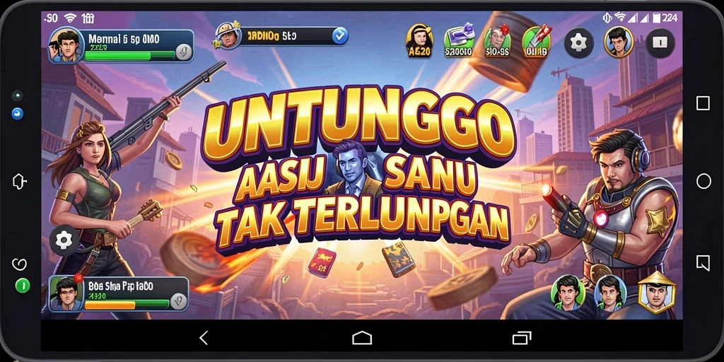 Tampilan menakjubkan dari aksi gameplay UNTUNGGO yang seru.