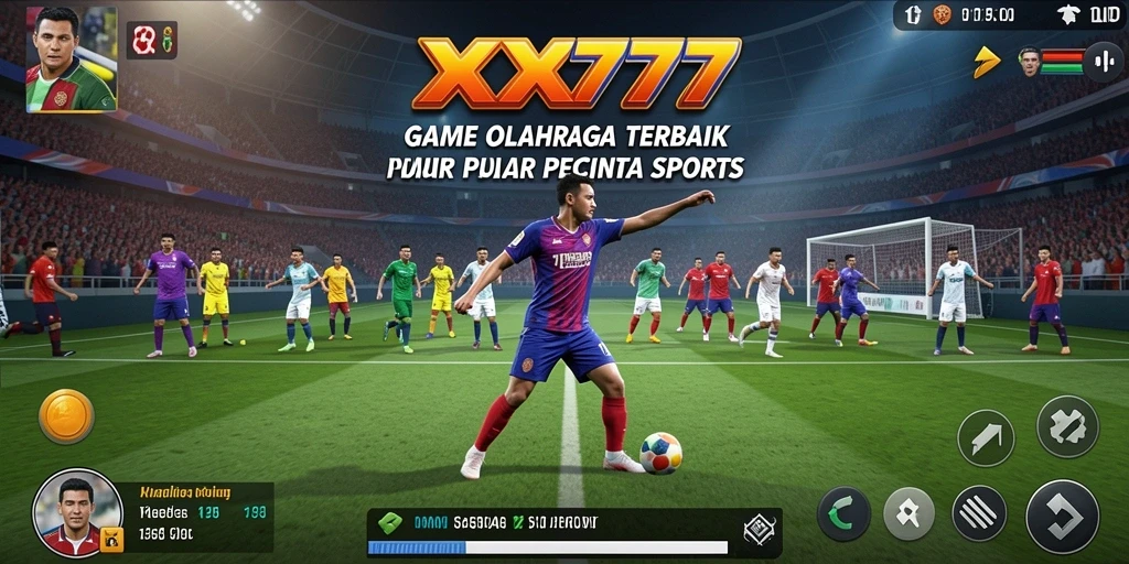 Screenshot utama XXX777 menampilkan aksi permainan olahraga yang menarik.
